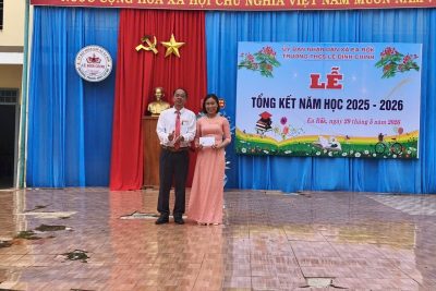 TRƯỜNG THCS LÊ ĐÌNH CHINH TỔ CHỨC THÀNH CÔNG LỄ TỔNG KẾT NĂM HỌC 2025 – 2026